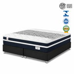 Imagen de Cjto. Sommier Queen 158x198 Resorte 22cm Alto Smart Stilo