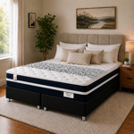 Imagen de Cjto. Sommier Queen 158x198 Resorte 22cm Alto Smart Stilo