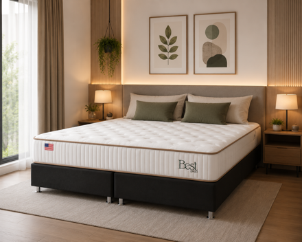 Imagen de Cjto. Sommier Extra King 193x203 Ortopedico 25cm Best Ergo