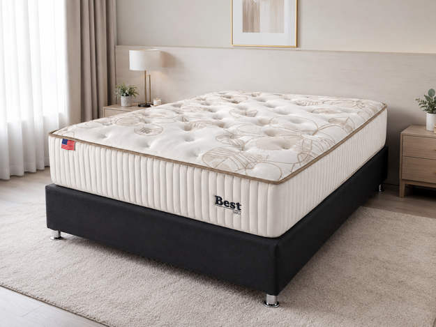Imagen de Cjto. Sommier 2 Plazas 138x188 30cm Alto Best Latex Premium
