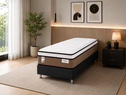 Imagen de Conjunto Sommier Smart Flex 1 Plaza 88x188x30cm