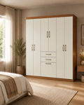 Imagen de Ropero Placard 7 Puertas 2 Cajones 1.56m Dormitorio Dancol