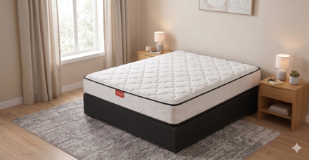 Imagen de Conjunto  sommier baulera Bellagio High Steel 20cmx1,88x1,10m