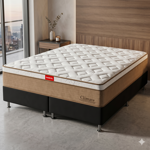 Imagen de Sommier 2 Plazas Con Box Climate Resortes Pocket Deluxe