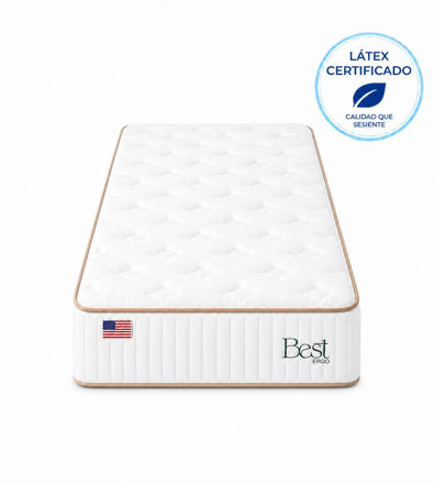 Imagen de Colchon 1 Plaza y media Best Latex 110 x 188 x 25
