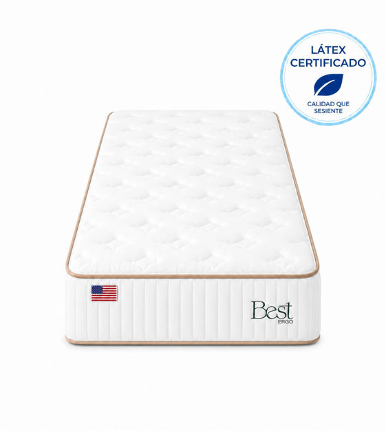 Imagen de Colchon 1 Plaza y media Best Latex 110 x 188 x 25