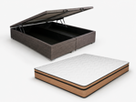 Imagen de Cjto. Baulera Extra King 193x203 Selectus 24 cm D45 Firme Alta Dens.