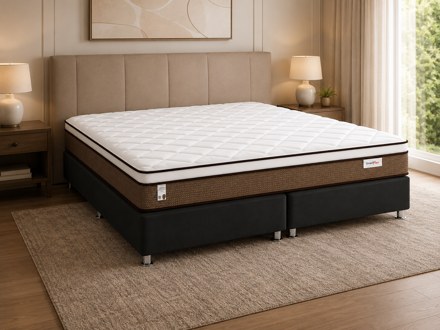 Imagen de Cjto. Sommier Extra King Alto Smart Flex 30 cms 193x203