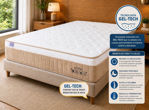 Imagen de Conjunto Baulera Entera Auris Gel Queen 32cm