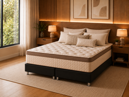 Imagen de Conjunto Sommier Royal Látex 2 Plazas 25cm