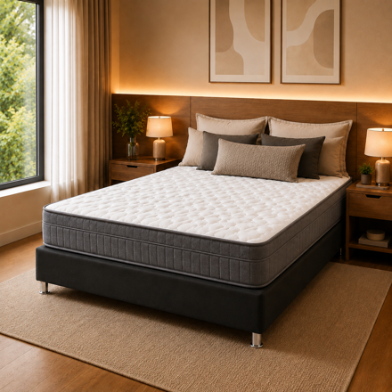 Imagen de Conjunto Sommier Bellagio Superlastic 2 Plazas 20cm