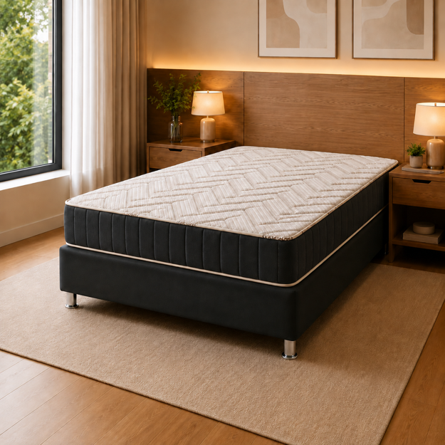 Imagen de Conjunto Sommier Apolo D33 2 Plazas 25cm