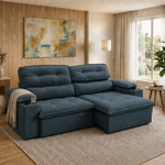 Imagen de Sillón Reclinable Liverpool Azul Petróleo 2,40m