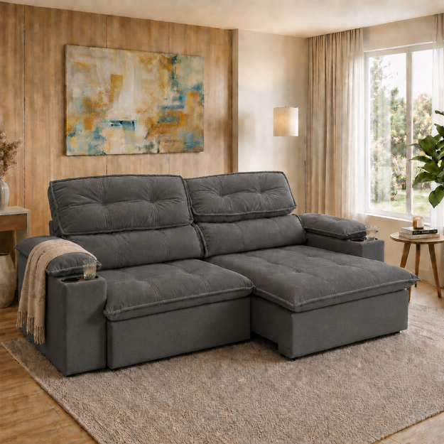 Imagen de Sillón Reclinable Liverpool Gris 2,40m
