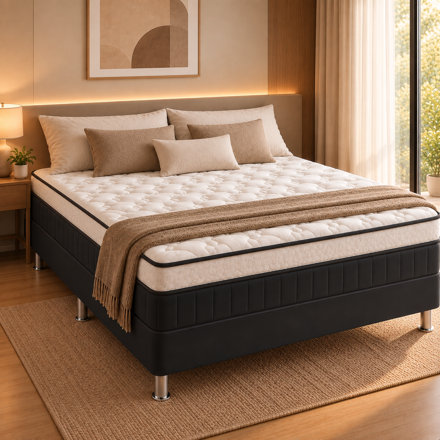 Imagen de Conjunto Sommier Grand Tech 2 Plazas 28cm