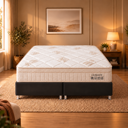 Imagen de Conjunto Sommier Climate Copper Extra King 35cm
